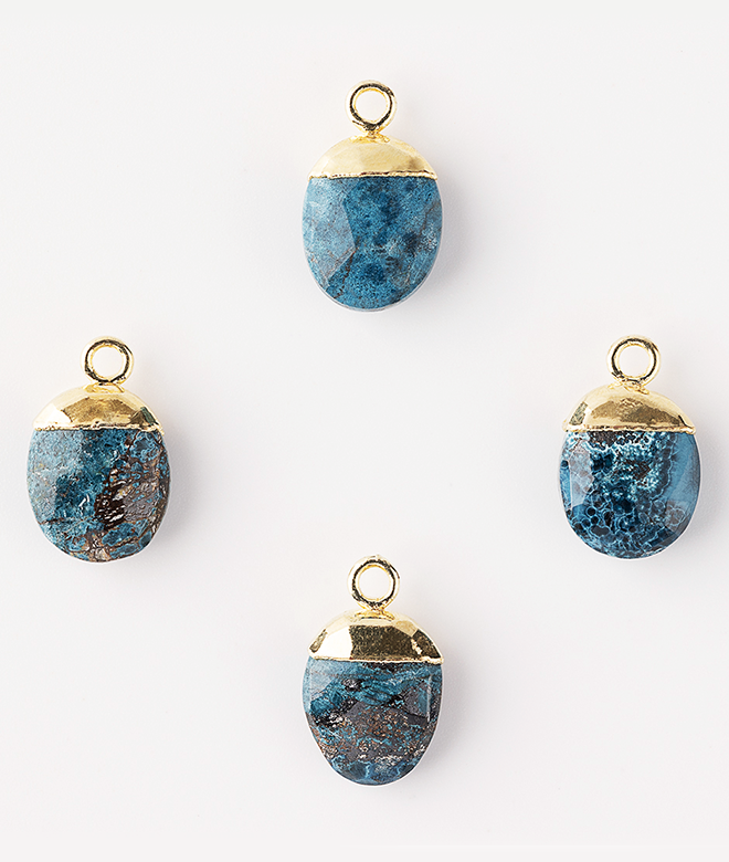 Chrysocolla beads