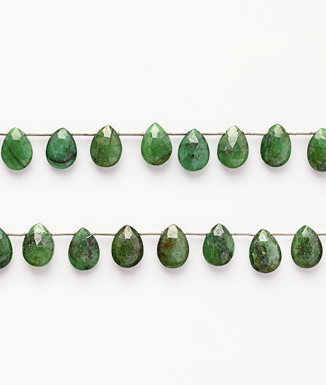 Emerald Dyed beads