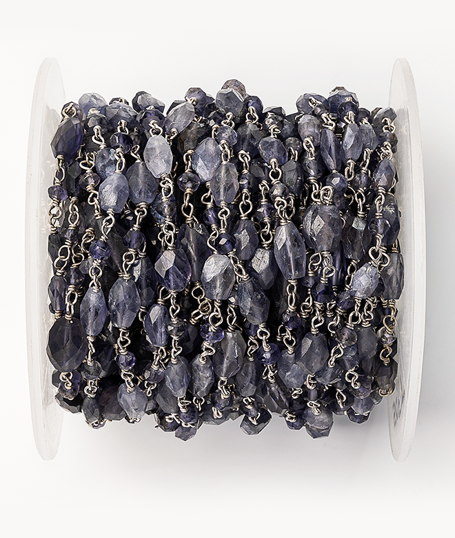 Iolite beads