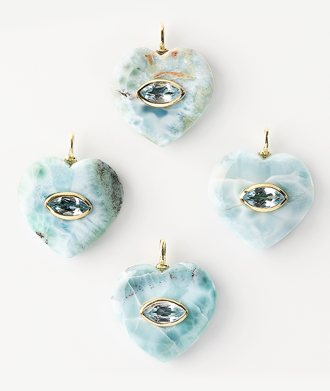 Larimar beads