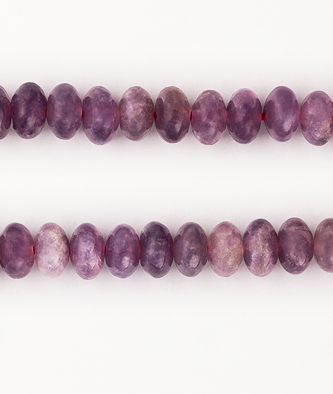 Lepidolite beads