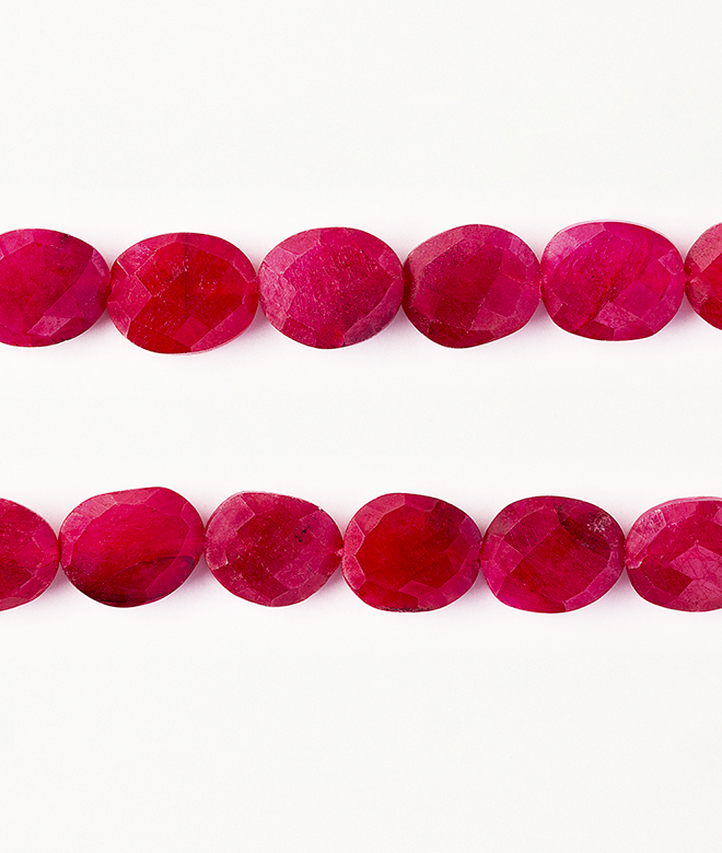 Ruby Dyed beads