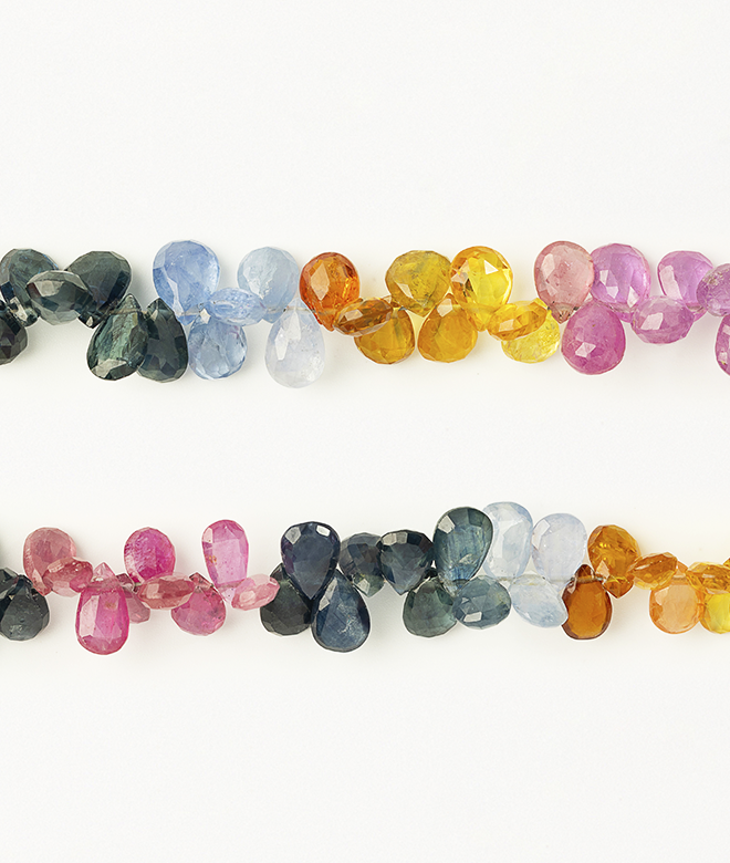 Sapphire beads