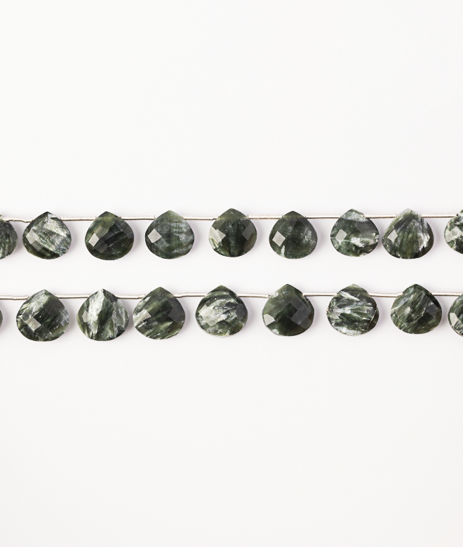 Seraphinite beads
